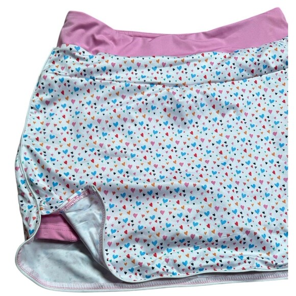 Maelreg Performance Size Small Tennis Golf Skort Pockets Cute Hearts NWT‎ - Picture 3 of 11